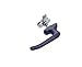 Southco 92-42-522 Cam Latch L-Handle, Turn Counterclockwise to Latch/Lock, Long Cam, Zinc Alloy, Powder Coat, Black