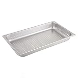 Winco Full-size x 6-Inch Anti-jamming Steam Pan, Stainless Steel, Medium