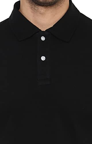 Image of Celio Black Solid Polo T-Shirt