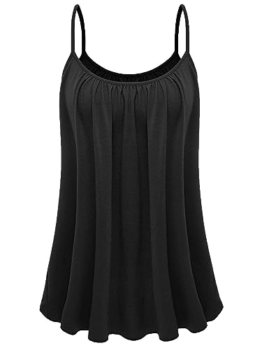 7th Element Plus Size Tank Tops for Women Camisoles Cami Dress Loose Fit Sleeveless Flowy Spaghetti Strap Summer4