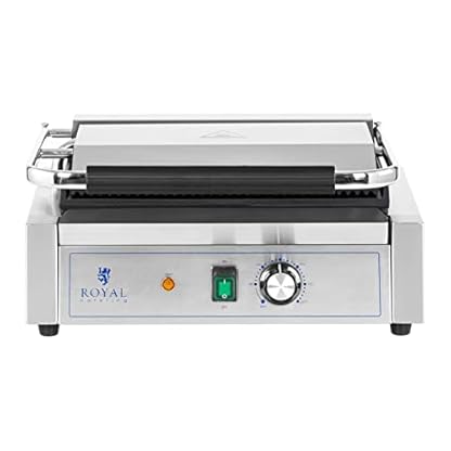 Royal Catering RCPKG-2200-M Kontaktgrill geriffelt + glatt 2.200 W Elektrogrill Elektrogriller Grill elektro – Bild 5