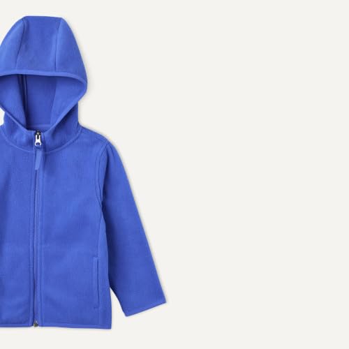 Image of Amazon Essentials Boys and Toddlers' Polar Fleece Full-Zip Hooded Long Sleeve Insulated Coat Jacket