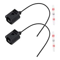 LT Easiyl 2 Stück 1-poliger Öldrucksensor-Stecker Anschlusskabel 1J0973081 Kompatibel mit Audi Kompatibel mit Porsche Kompatibel mit Volkswagen 98-2016