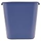 Rubbermaid Commercial Products rechteckiger Recycling-Behälter | 27 l | Abfalleimer/Papierkorb für unter den Schreibtisch | Innenraumbehälter für Haushalt und Büro | Blau | FG295673BLUE