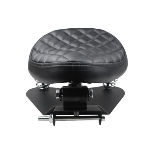 Asiento motocicleta con placa de hierro grueso y muelles reforzados para customización vintage