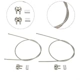 Heavy Duty Panel Aufhängung Kabel für Balkon Solarpanel Befestigungssatz Edelstahl Drahtseil 60cm Wetterfest Solar Haken Befestigungssystem Balkon Kraftwerk Befestigungsseil