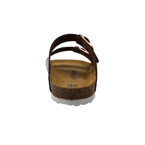 Image of Kids' 100% Genuine Leather Sandals - Comfortable Smart Foam Footbed, Adjustable Straps, Durable Non-Slip Sole and Stylish