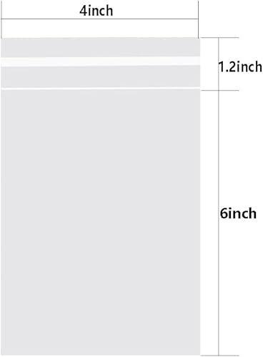 Miniatura 2 de 4 bolsas de celofán autosellantes de 6 pulgadas, pequeñas bolsas de celofán para galletas, bolsas de plástico transparente resellables con cristales