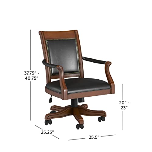Hillsdale Furniture Kingston Square Game Chair, Black #TOP2