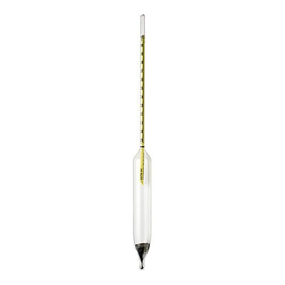 Thomas Durac API ASTM Hydrometer, 90 to 96 degree API Range, 0.1 degree API Accuracy, 163mm Length