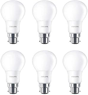 6 Pack x Philips CorePro LED 8W Frosted GLS Lamp B22 BC Large Bayonet Cap 2700k Warm White 806 Lumen 15000 Hours - 929001233902