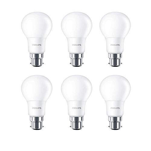 6 Pack x Philips CorePro LED 8W Frosted GLS Lamp B22 BC Large Bayonet Cap 2700k Warm White 806 Lumen 15000 Hours - 929001233902