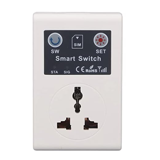 EVTSCAN 10A Smart Outlet-kontakt - Trådlöst eluttag Mobil GSM-telefon Fjärrkontrolluttag för hushåll, EU-kontakt 110‑220V