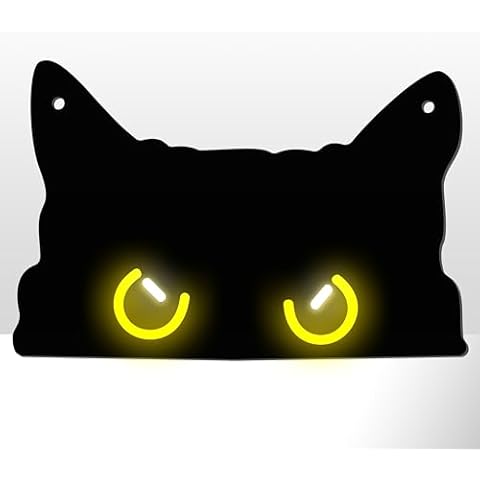 GGK Black Cat Neon Sign, Dimmable Cat Neon Light LED Wall Decor, Cat Lover Presents for Women, USB Powered Cat Night Light for Bedroom, Dorm, Home Decor Cover