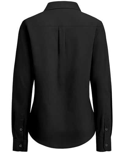 Image of siliteelon Button Down Shirts for Women Oxford Shirt Long Sleeve Classic Wrinkle Free Business Dress Shirts Work Office