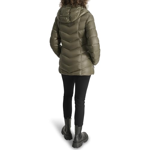 DKNY Women's Hooded Down-Filled Short4