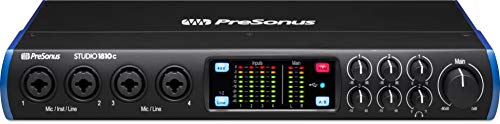 Image of PreSonus Studio 1810c 18x8, 192 kHz, USB-C Audio Interface, 4 Mic Pres - 6 Line Outs - ADAT, Black