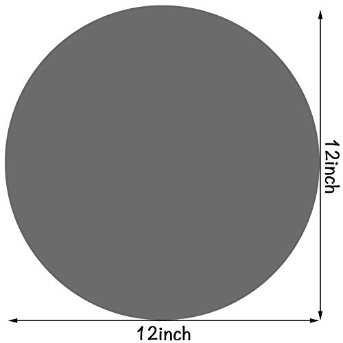 12" Inch Silicone Microwave Multi-Mat, Non-Stick Heat Resistant Oven Mat Microwave Trivet Mat - 2 Pack (Gray) #TOP1