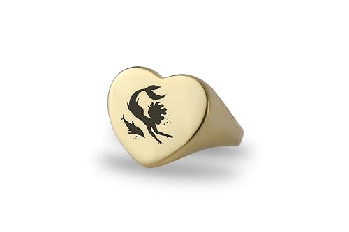 Bague de sirène or 14k le symbole d'une promesse éternelle