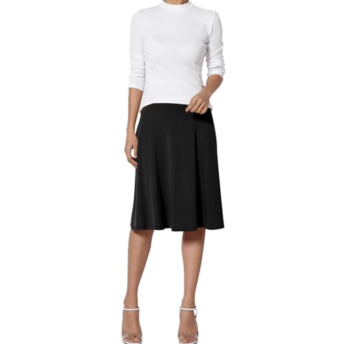 Mayoii Damenrock, Schlichter, eleganter Faltenrock für Damen,...