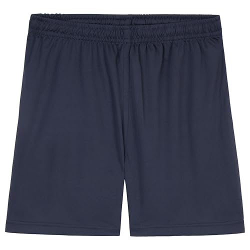CityComfort Pantalón Corto Niño Deporte, Pantalones Cortos Gimnasio, Short Deportivo Niño Niña Escolar, Ropa Deportiva para Niños y Adolescentes 4-14 Años (Azul Marino, 9-10 años)