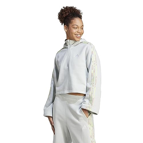 Sweat à capuche adidas en polaire floral idéal pour vos sorties urbaines fraîches