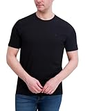 DKNY Soft Cotton T-Shirt for Men - Plain Casual & Dress Crew Neck Tee, Comfortable Premium Classic Fit Mens Tshirt Black