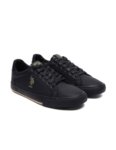 Image of U.S. Polo ASSN. Beverly 3.0 Black Sneakers Shoes with Premium Upper