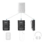 Avantree Audiplex - Wireless Audio Transmitter & Multiple Receivers Set for AV Receivers, Projectors, PA Systems, Hearing Assistant in Church, Broadcasts to 100 Multiple Headphones & Speakers