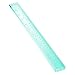 OfficeGoods 3 Piece Acrylic Desk Set - Includes Ruler, Staple Remover, Scissors - Functional & Elegant Desk Accessories - Stationery Tools for Home, Office, and School - Green with Silver Metal