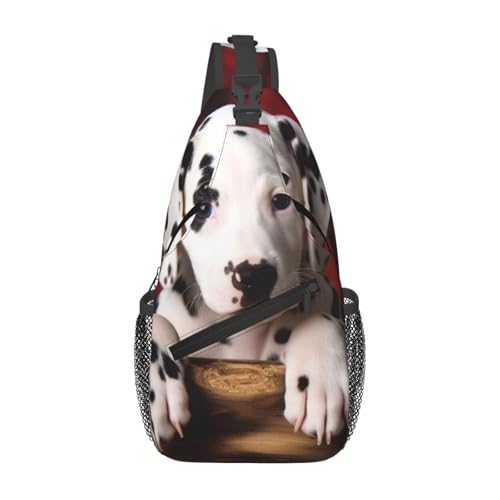 Bolso cruzado para hombre mochila bandolera deportiva negro miniatura 1
