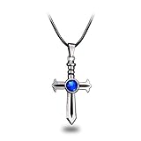 CG Costume Fairy Tail Necklace Cross Alloy Fancy Cosplay Costume Silver