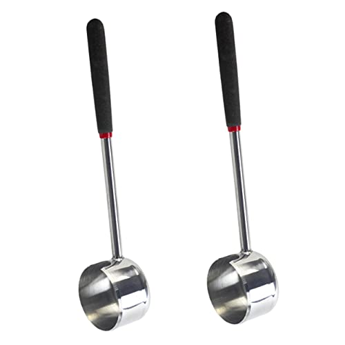 FUNOMOCYA 2Pcs Stainless Steel Coconut Opener Tool with Shock Absorbing Grip Manual Coconuts Opening...