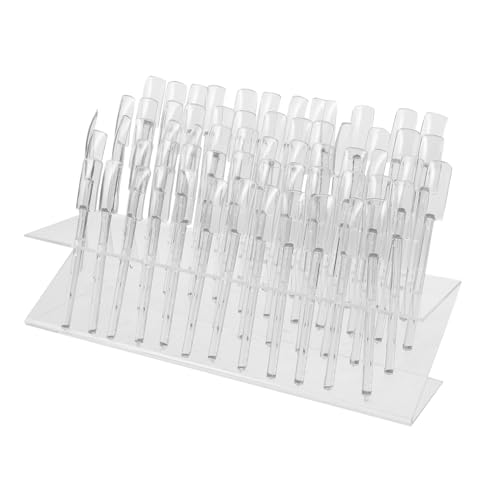 FIXOSHEE Présentoir Vernis Ongles Compact Fentes Design Z Portable avec Support Carte Couleur pour Salon et Usage Domestique