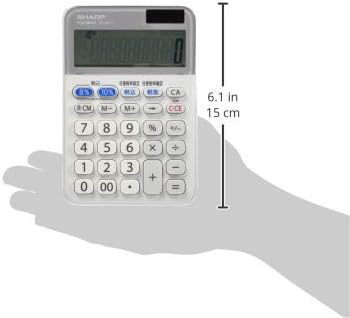 SHARP EL-MA71-X 10-Digit Mini Calculator side view