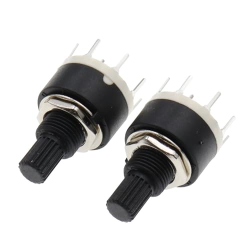 Interrupteur rotatif SR16 2 pôles haute précision pour montage durable