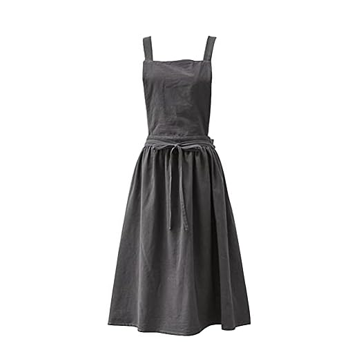 avental para lavar louça | avental do cozimento do estilo nórdico - Avental de cozinha de linho de algodão, avental de cozinha para churrasco, panificação, jardinagem, artesanato Kumprohu