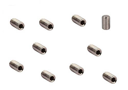Grub Screw M4 x 8mm Flat Point (10 PACK) A2 Stainless Steel 4mm Metric Thread Allen Key Socket Grubs Screws Free UK Delivery