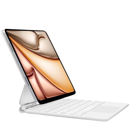 �݊���������܂�iPad Air 6/13 2024-2025 Pro 12.9�C���` 2018-2022 Magic Keyboard Cover�ɑΉ�(WHITE,Pro 12.9 2018-2022)