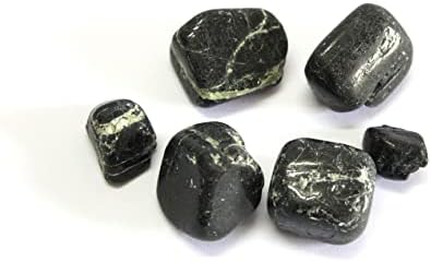 Jet Black Tourmaline 100 Grams Tumbled | Polished Crystals Healing | Natural Stones | Feng Shui | Chakra Balancing | Good Luck | Reiki Gift | Home Decor A Grade Approx. 0.75" to 1 Inch