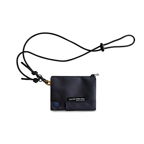 HOP RELIFE CASUAL WALLET LANYARD (CHARCOAL)