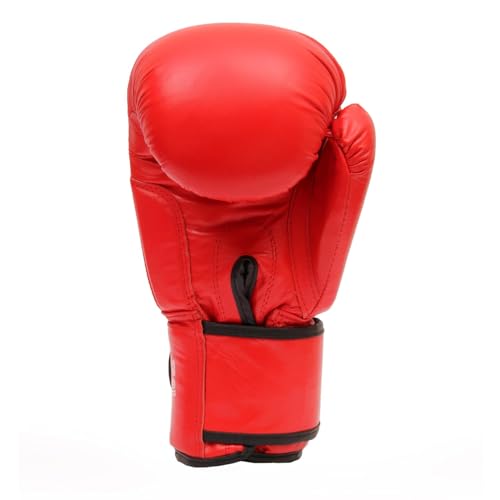Image of RXN Training & Sparring Boxing Gloves for Men & Women (Red,12oz) | MPF Molded Foam Padding | Hook & Loop Wrist Closure | Pre-Curved Fit for Boxing, Kickboxing, MMA & Fitness Training