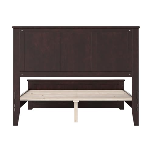 AFI, Charlotte Full Solid Wood Low Profile Platform Bed with Matching Footboard, Espresso by AFI - Image 8