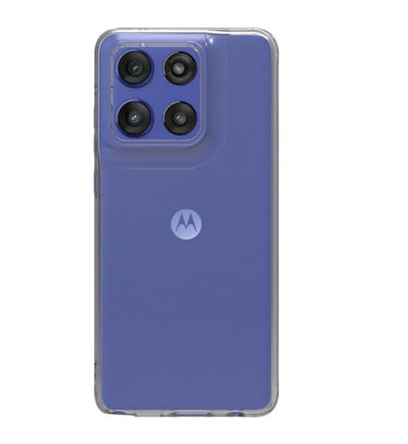 Image of RIGGEAR Shockproof Clear Hybrid Armor Back Cover Case Compatible with Motorola Moto Edge 60 Stylus 5G (Transparent PC and TPU Bumper)