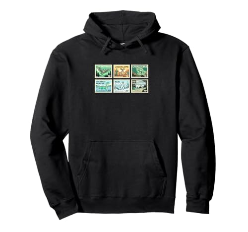 Monster Legends Sellos Postales Cryptid Entusiasta Coleccionista Sudadera con Capucha