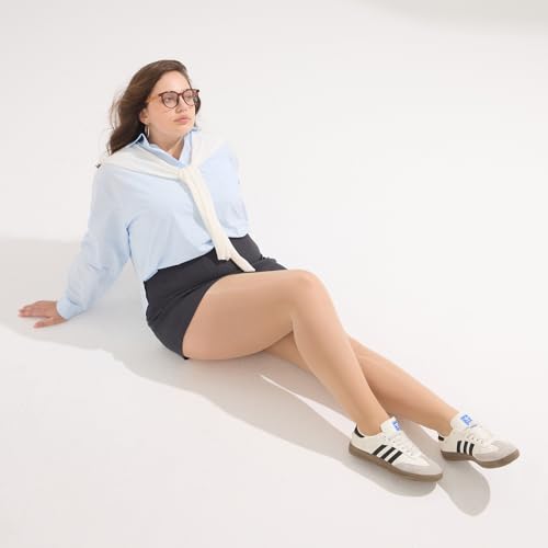 Yilanmy 2 Pairs Women's Plus Size Shiny Pantyhose 15D Sheer Shimmer Tights High Waist Oil Glossy Stocking Queen Size2