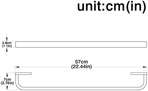 Flybath Portasciugamani da Parete Singolo Solido