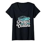 Photo Gallery donna proteggere i nostri oceani mare protezione degli oceani maglietta con collo a v Photo Gallery donna proteggere i nostri oceani mare protezione degli oceani maglietta con collo a v