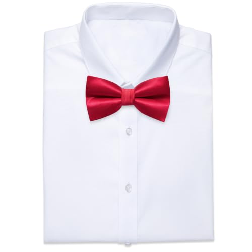 Image of YourTies Bow Ties for Men Pre-Tied Adjustable Bow Tie Coloful Satin Bowtie