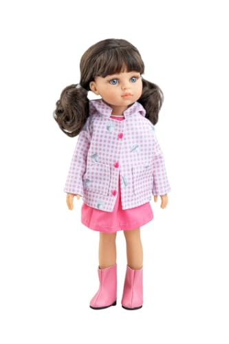 Paola Reina poupée Amigas Carol queue de cheval marron foncé 32 cm poupée jouet